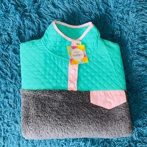 Crown & Ivy Fleece Sherpa Pullover